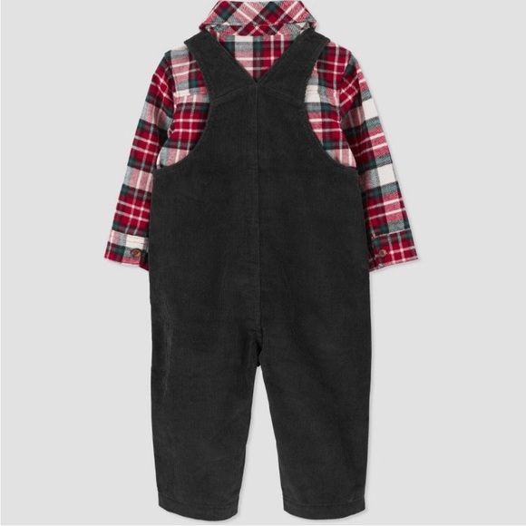 Carters Just one you overall and flannel set - Picture 3 of 4